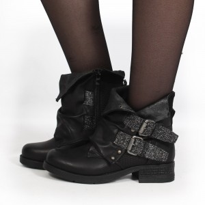 Toonzshop Aaselia Boots Laarzen Dames Zwart | 051768-TZP
