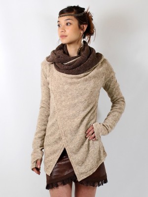 Toonzshop Adrika Cardigan Cardigan Dames Beige Bruin | 591347-HUA