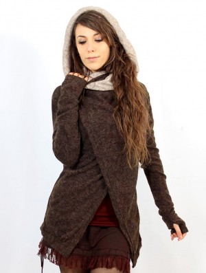 Toonzshop Adrika Cardigan Cardigan Dames Bruin Beige | 059316-BNC