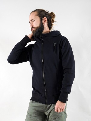 Toonzshop Aegnor Zipped Hoodie Hoodie Heren Zwart | 850367-XIG