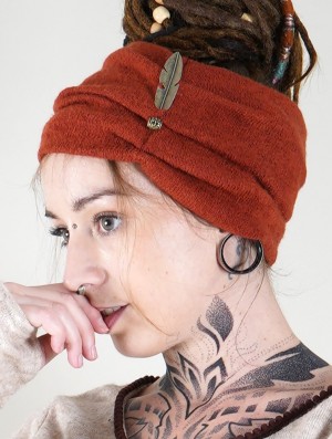 Toonzshop Aikköoz Feathered Headband Hoeden Dames Sienna | 654810-HEB