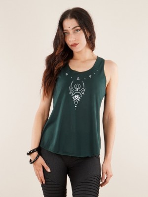 Toonzshop Alruwhani Printed Tank Top Tanktop Dames Zilver | 198035-FDH