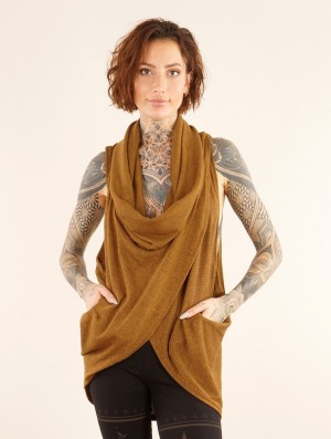 Toonzshop Amala Sleeveless Thin Pullover Pullover Dames Rusty | 614738-JBC