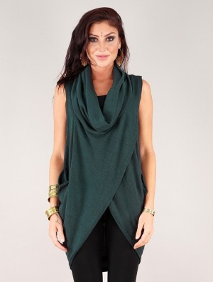 Toonzshop Amala Sleeveless Thin Pullover Pullover Dames Teal | 765412-NWI