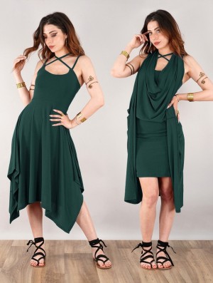 Toonzshop Amethyst Short Dress Jurk Dames Pauw | 726415-DML