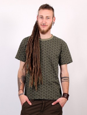 Toonzshop Amun Kikko Short Sleeves T-shirt T-Shirt Heren Groen | 736841-TSF
