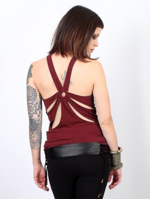 Toonzshop Anaba Top Topjes Dames Wine | 350986-VEQ