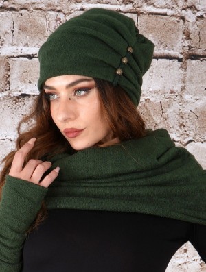 Toonzshop Aslany Beaded Beanie Muts Dames Groen | 098123-INK