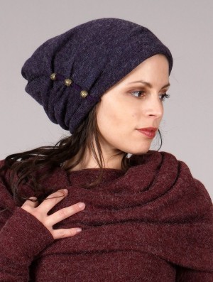 Toonzshop Aslany Beaded Beanie Muts Dames Paars | 238946-NQI
