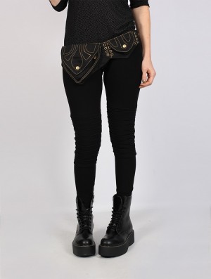 Toonzshop Assya Moneybelt Riemen Dames Zwart | 495203-GRE