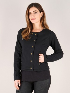 Toonzshop Athelleen Perfecto Style Jacket Jassen Dames Zwart | 134890-ESM