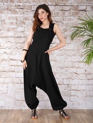 Toonzshop Bhakta Harem Pant Overalls Broek Dames Zwart | 149650-OYZ