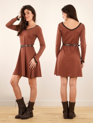 Toonzshop Bohemian Dress "Proserpine" Jurk Dames Sienna | 236104-RFA