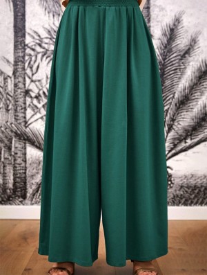 Toonzshop Booh Flared Loose Pants Broek Dames Emerald | 358762-PLV