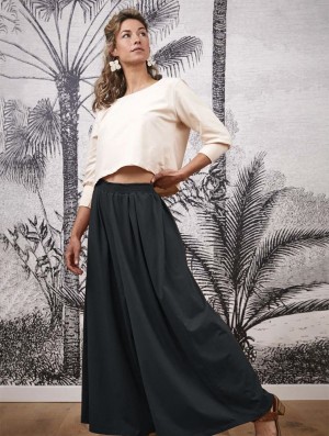 Toonzshop Booh Flared Loose Pants Broek Dames Grijs | 619082-SLY