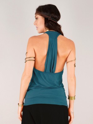 Toonzshop Bröna Tank Top Tanktop Dames Teal | 875049-GFV