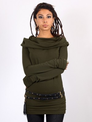 Toonzshop Chryzalide Sweater Trui Dames Groen | 628309-IGB