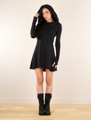 Toonzshop Chryzz Dress Jurk Dames Zwart | 012386-YMH