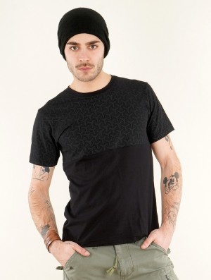 Toonzshop Cubyto Kikko Short Sleeves T-shirt T-Shirt Heren Zwart | 439865-KJE