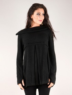 Toonzshop Ekantika Tunic Pullover Pullover Dames Zwart | 136825-AVO