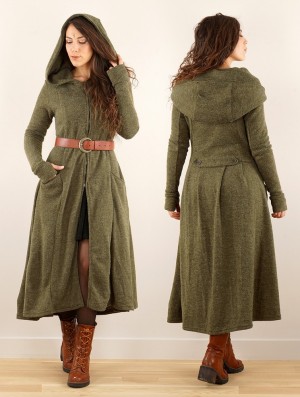 Toonzshop Enchantress Long Hooded Coat Jassen Dames Groen | 637519-GMP