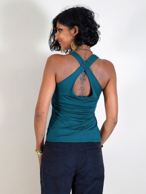 Toonzshop Eneko Sleeveless Top Topjes Dames Teal | 328650-DVS