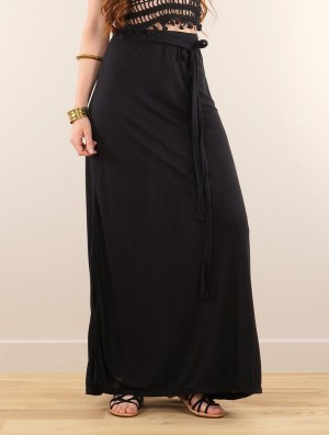 Toonzshop Eressea Long Skirt Rok Dames Zwart | 795813-YMI