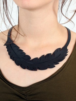 Toonzshop Feather Inner Tube Necklace Jewels Dames | 804176-SQC