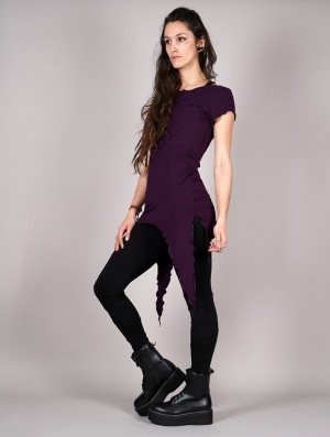 Toonzshop Himaskhalan Tunic Jurk Dames Donkerpaars | 346792-WBH
