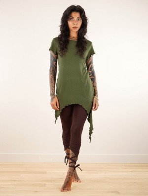 Toonzshop Himaskhalan Tunic Topjes Dames Groen | 329014-ZCS