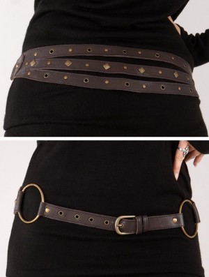 Toonzshop Hyppolita Wide Belt Riemen Dames Bruin | 967521-EAK