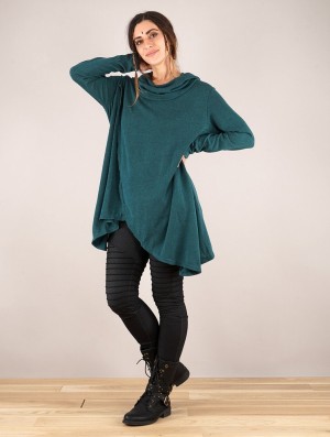 Toonzshop Inika Poncho Pullover Pullover Dames Donker | 748512-CYA