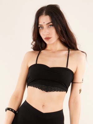 Toonzshop Jäsmin Strappy Bra BH Dames Zwart | 372016-MVQ