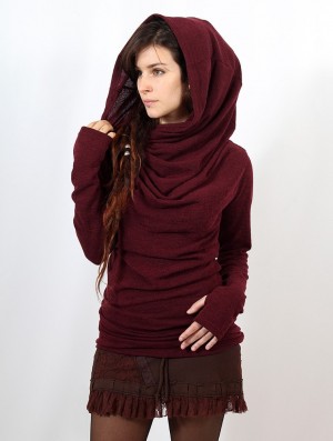 Toonzshop Kali Cowl Neck Sweater Trui Dames Wine | 286453-WBC
