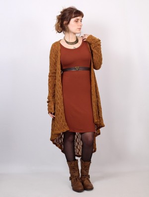 Toonzshop Kalyäa Crochet Cardigan Cardigan Dames Rusty | 450917-PIQ