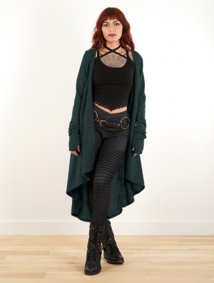 Toonzshop Kalyäam Long Cardigan Cardigan Dames Donkerblauw | 813047-LYP