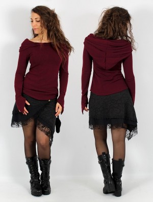 Toonzshop Karmäa Pullover Pullover Dames Wine | 413269-HYL