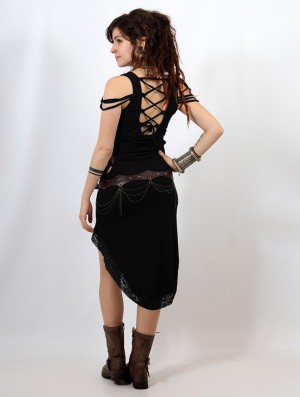 Toonzshop Kazumi Dress Jurk Dames Zwart | 891247-ZJX
