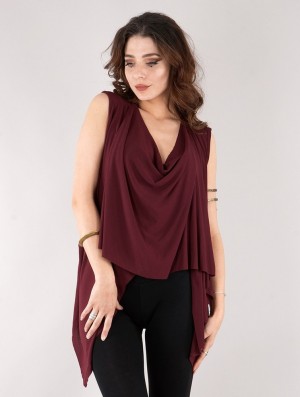 Toonzshop Kihiko Top Topjes Dames Wine | 807145-OJI