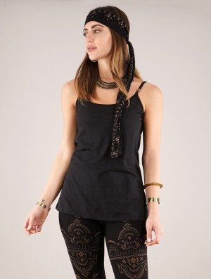 Toonzshop Lamaî Headband Topjes Dames Zwart | 798146-BMX