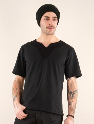 Toonzshop Legolas T-shirt With Mao Collar T-Shirt Heren Zwart | 160952-OLB