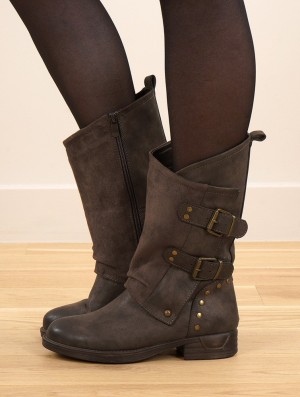 Toonzshop Lira Boots Laarzen Dames Donkerbruin | 314250-WYP