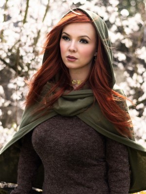 Toonzshop Magik Hooded Cape Poncho's Dames Olijfgroen | 734659-RML
