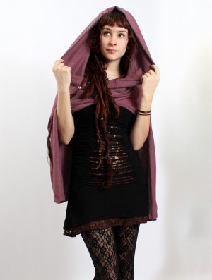 Toonzshop Magik Hooded Cape Poncho's Dames Wine | 086543-WZB