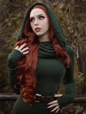 Toonzshop Mantra Big Collar Sweater Trui Dames Groen | 521748-KSM