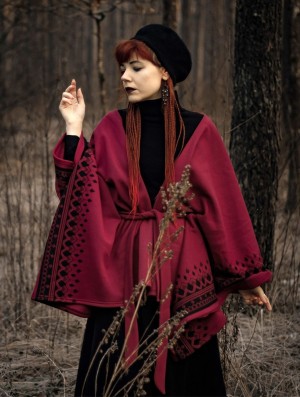 Toonzshop Melian Kimono Jacket Jassen Dames Wine | 985617-BWP