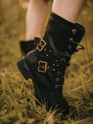Toonzshop Menaka Boots Laarzen Dames Zwart | 617893-XNV