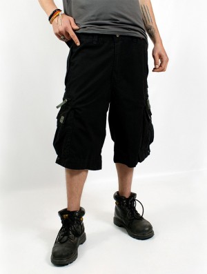 Toonzshop Molecule Cargo Shorts 45020 Korte Broek Heren Zwart | 093584-NTD