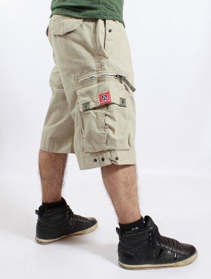Toonzshop Molecule Cargo Shorts 45020 Korte Broek Heren Beige | 297486-LYG