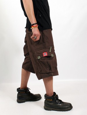 Toonzshop Molecule Cargo Shorts 45020 Korte Broek Heren Bruin | 234651-PSD